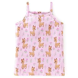 Babyhug 100% Cotton Slips With Deer Print Pack Of 3 - Pink & Navy Blue