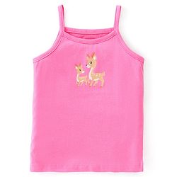 Babyhug 100% Cotton Slips With Deer Print Pack Of 3 - Pink & Navy Blue