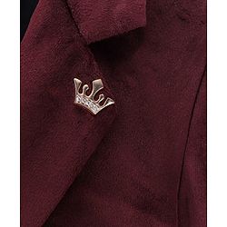 Babyhug Velvet Full Sleeves Party Wear Blazer Solid Colour - Maroon