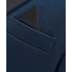 Babyhug Woven Full Sleeves Stretch Fit Party Suit With Bow - Navy Blue