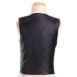 Babyhug Woven Full Sleeves Stretch Fit Five Piece Party Suit Solid Colour-  Rust & Black