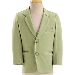 Babyhug Woven Full Sleeves Stretch Fit Party Suit With Bow - Green & White