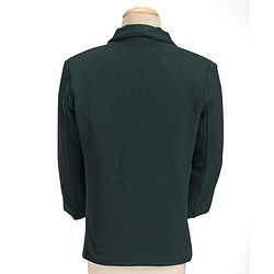 Babyhug Woven Full Sleeves Three Pieces Solid Colour Party Suit With Bow - Green & White