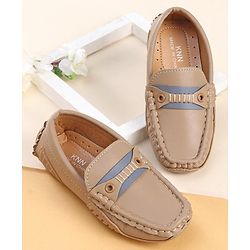 Cute Walk by Babyhug Slip On Party Wear Loafers - Light Brown