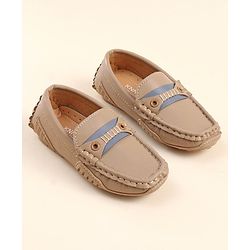 Cute Walk by Babyhug Slip On Party Wear Loafers - Light Brown
