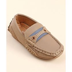 Cute Walk by Babyhug Slip On Party Wear Loafers - Light Brown