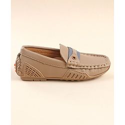 Cute Walk by Babyhug Slip On Party Wear Loafers - Light Brown