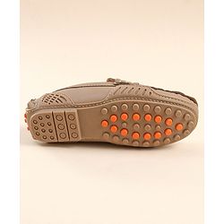 Cute Walk by Babyhug Slip On Party Wear Loafers - Light Brown
