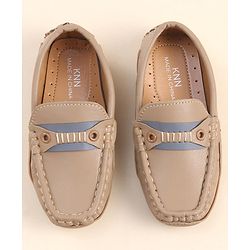 Cute Walk by Babyhug Slip On Party Wear Loafers - Light Brown