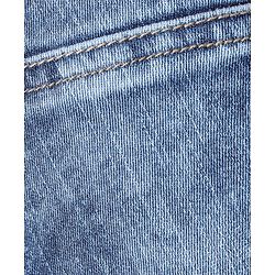 Babyhug DENIM Washed Full Length Jeans With Stretch & Suspender - Blue