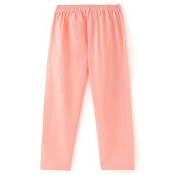 Babyhug 100% Cotton Full Sleeves Solid Colored Kurta Pyjama Set with Printed Jacket - Peach