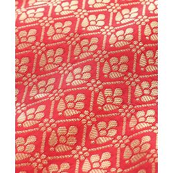Babyhug Half Sleeves Brocade Choli with Lehanga & Dupatta Set - Fuchsia