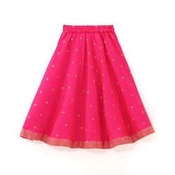 Babyhug  Sleeveless Embroidered Choli with Lehenga and Dupatta - Pink