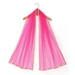 Babyhug  Sleeveless Embroidered Choli with Lehenga and Dupatta - Pink