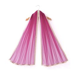 Babyhug Half Sleeves Gajji Silk  Choli with Embroidered Lehenga  and Dupatta - Hot Pink