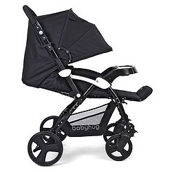Babyhug Joy Ride Stroller With Reversible Handle - Black
