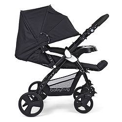 Babyhug Joy Ride Stroller With Reversible Handle - Black