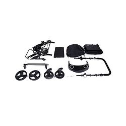 Babyhug Joy Ride Stroller With Reversible Handle - Black