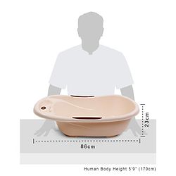 Babyhug Large Bath Tub with Bather (Color May Vary)