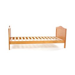 Babyhug Merlino 2 in 1 Wooden Cot Cum Junior Bed with Height Adjustable & Plug and Play Assembly - Antique