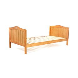 Babyhug Merlino 2 in 1 Wooden Cot Cum Junior Bed with Height Adjustable & Plug and Play Assembly - Antique