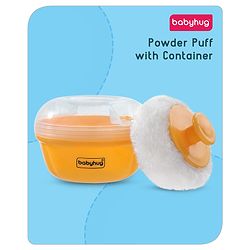 Babyhug Powder Puff with Container -Yellow