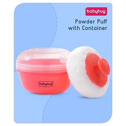 Babyhug Powder Puff with Container -Yellow