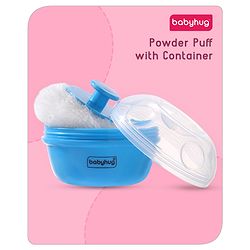 Babyhug Powder Puff with Container - Blue