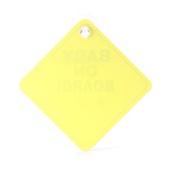 Babyhug Car Sign Boards & Stickers with Rabbit Print -Yellow
