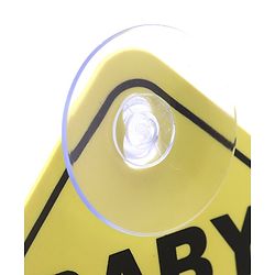 Babyhug Car Sign Boards & Stickers with Rabbit Print -Yellow