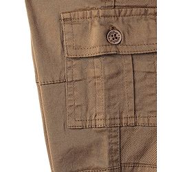 Babyhug Cotton Spandex Full Length Solid Color Trouser - Brown