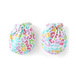 Babyhug 100% Cotton Knit Printed Mittens & Booties - Multicolor