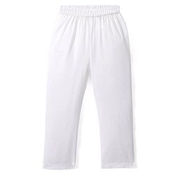 Babyhug Full Sleeves  Solid Kurta Pyjama Set with Sequenced Embroidered Jacket - White