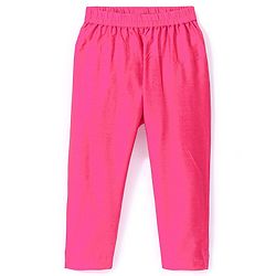 Babyhug Three Fourth Sleeves Foil Printed Kurti Pant and Dupatta Set - Fuchsia