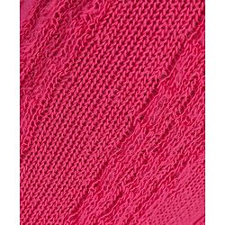 Cute Walk by Babyhug Cotton Blend Knit Anti Bacterial Tights Cable Knit Design - Pink