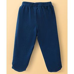 Babyhug Cotton Knit Footed Bootie Leggings Striped & Dolphin Printed Set of 3 - Red & Navy Blue
