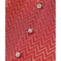 Babyhug Full Sleeves Brocade Embroidered Kurta with Dhoti  Set - Rust
