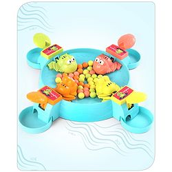 Babyhug Hungry Frog Beads Eating Board Game- Multicolor