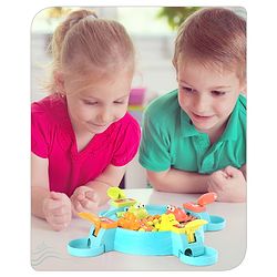 Babyhug Hungry Frog Beads Eating Board Game- Multicolor