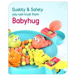Babyhug Hungry Frog Beads Eating Board Game- Multicolor