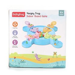 Babyhug Hungry Frog Beads Eating Board Game- Multicolor