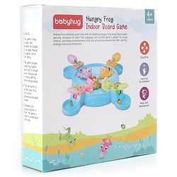 Babyhug Hungry Frog Beads Eating Board Game- Multicolor