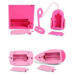 Babyhug Roleplay Home Appliances Set Washing Machine Iron Vacuum Cleaner Sewing Machine- Pink