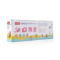 Babyhug Roleplay Home Appliances Set Washing Machine Iron Vacuum Cleaner Sewing Machine- Pink