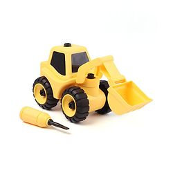 Babyhug DIY Construction Excavator with Screw Driver - Yellow