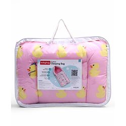 Babyhug Cotton Sleeping Bag Duck Print- Blue