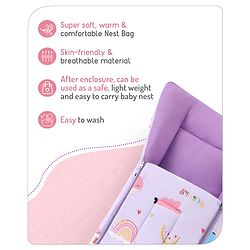 Babyhug Cotton Sleeping Bag Duck Print- Blue