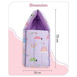 Babyhug Cotton Sleeping Bag Duck Print- Blue