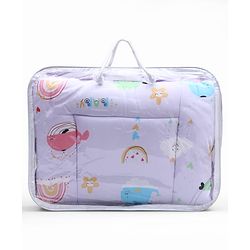 Babyhug Cotton Sleeping Bag Duck Print- Blue