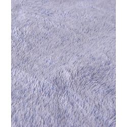 Babyhug Premium 2 Tone Laser Cut Cozy Plush Blanket Chevron Pattern- Blue
